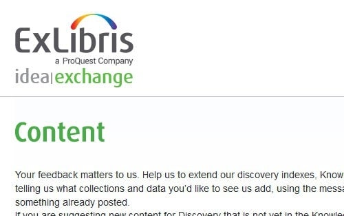 Primo central discovery index