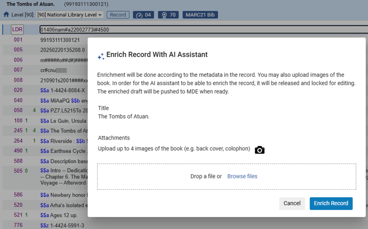 Fully Embedded in the Metadata Editor.
